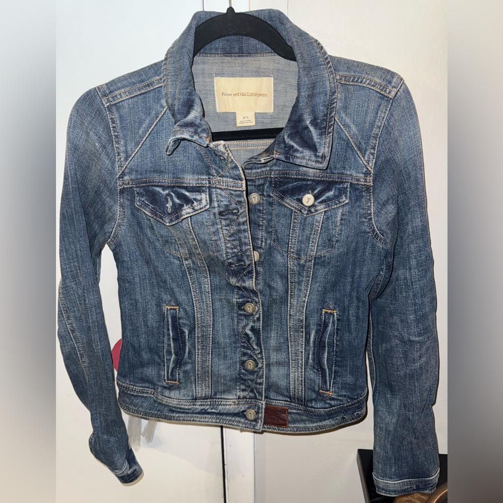 Anthropologie Pilcro and the Letterpress blue denim jacket